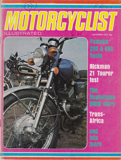 Motorcyclist Illustrated November, 1975 - Northern Algeria